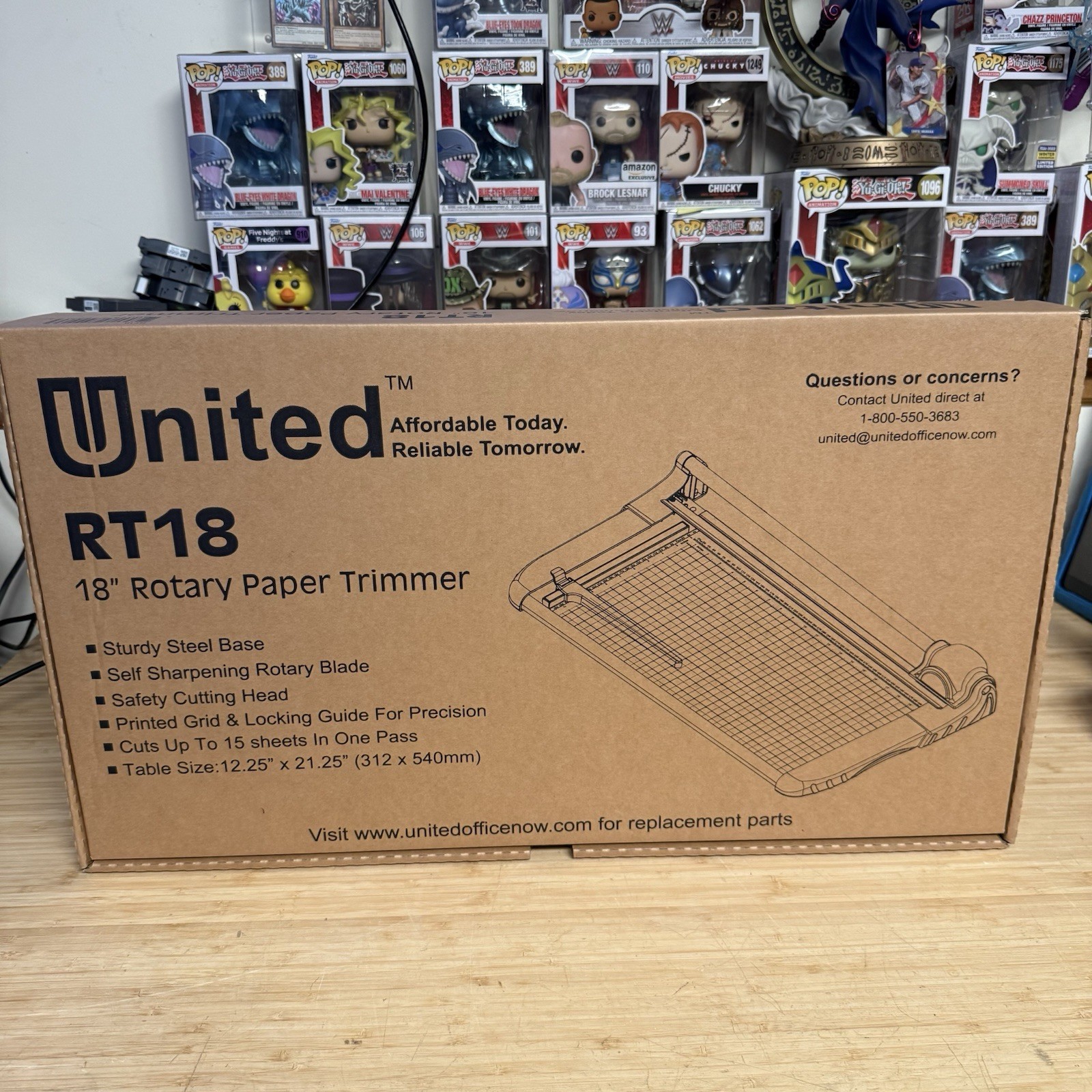 United 18" Rotary Paper Trimmer 15 Sheet Capacity Silver/Black (RT18)