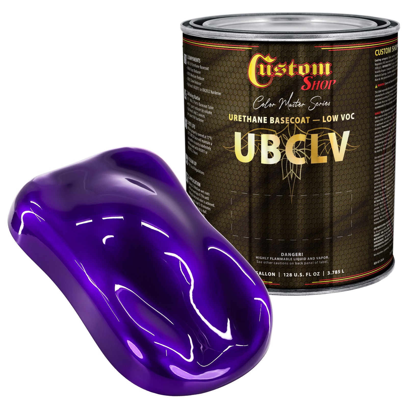 Urethane Ultra Candy Basecoat Automotive Paint - Royal Purple Candy - Gallon