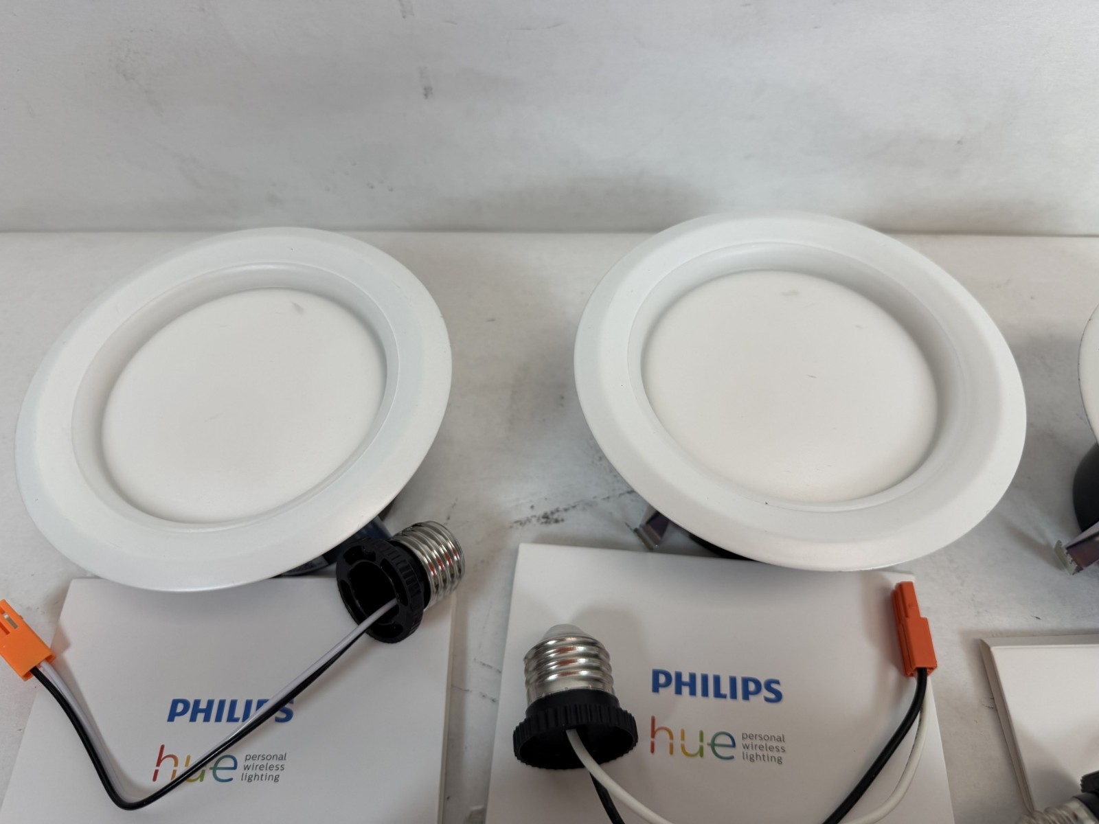 Lot of 5 - Philips Hue White & Color Ambiance 4" Retrofit Recessed Downlight
