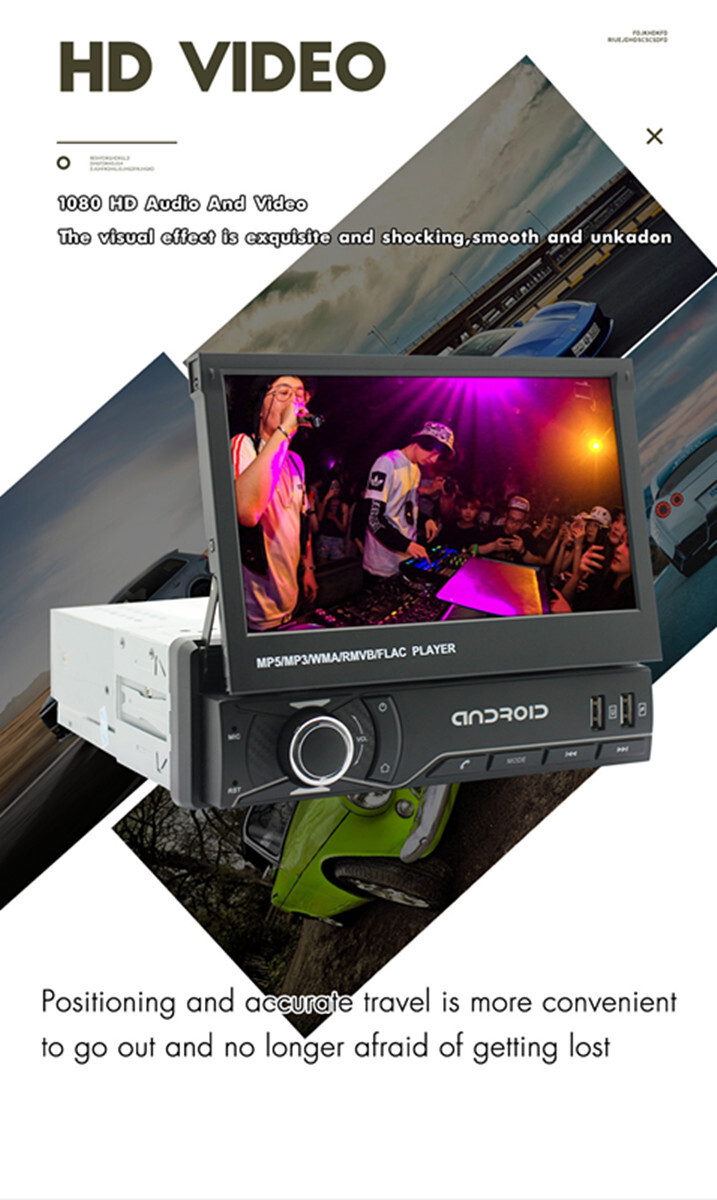 Stereo Car Radio For Carplay GPS Bluetooth Touch Screen Video Player Mirror Link