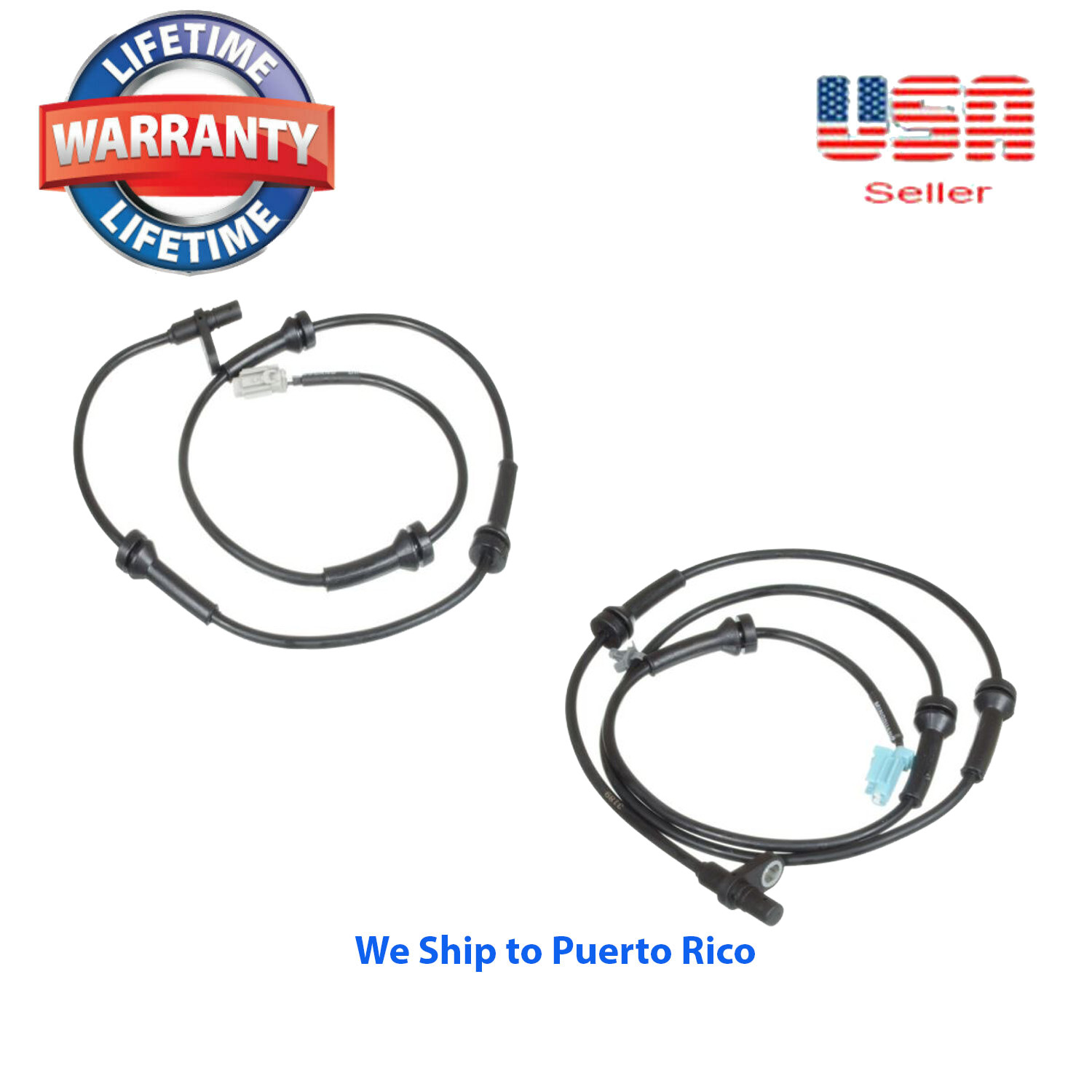 2 ABS Wheel Speed Sensor:Rear Left & Right For Nissan Sentra 2007-2012 2.0L 2.5L