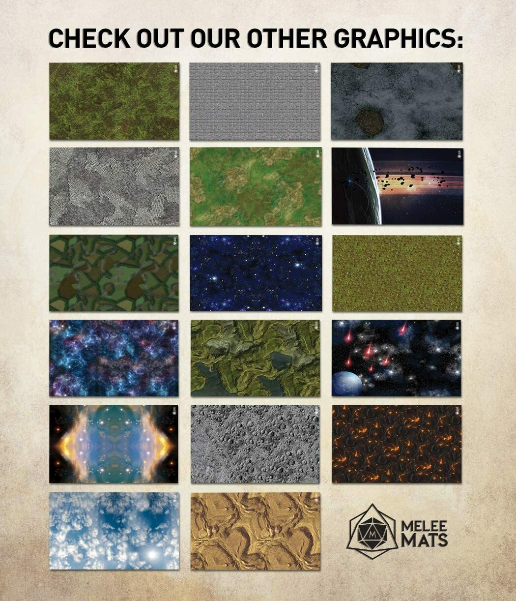 Battle Game Mat - 48x72 - Dungeons & Dragons Tabletop Role Playing Map