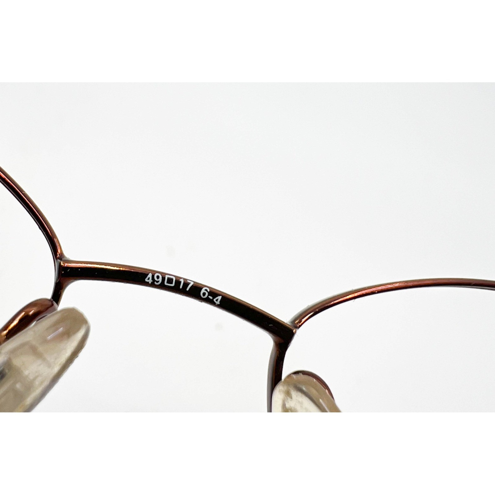 Disney Eyeglasses Kids Brown Oval Metal Frame 46-17-130