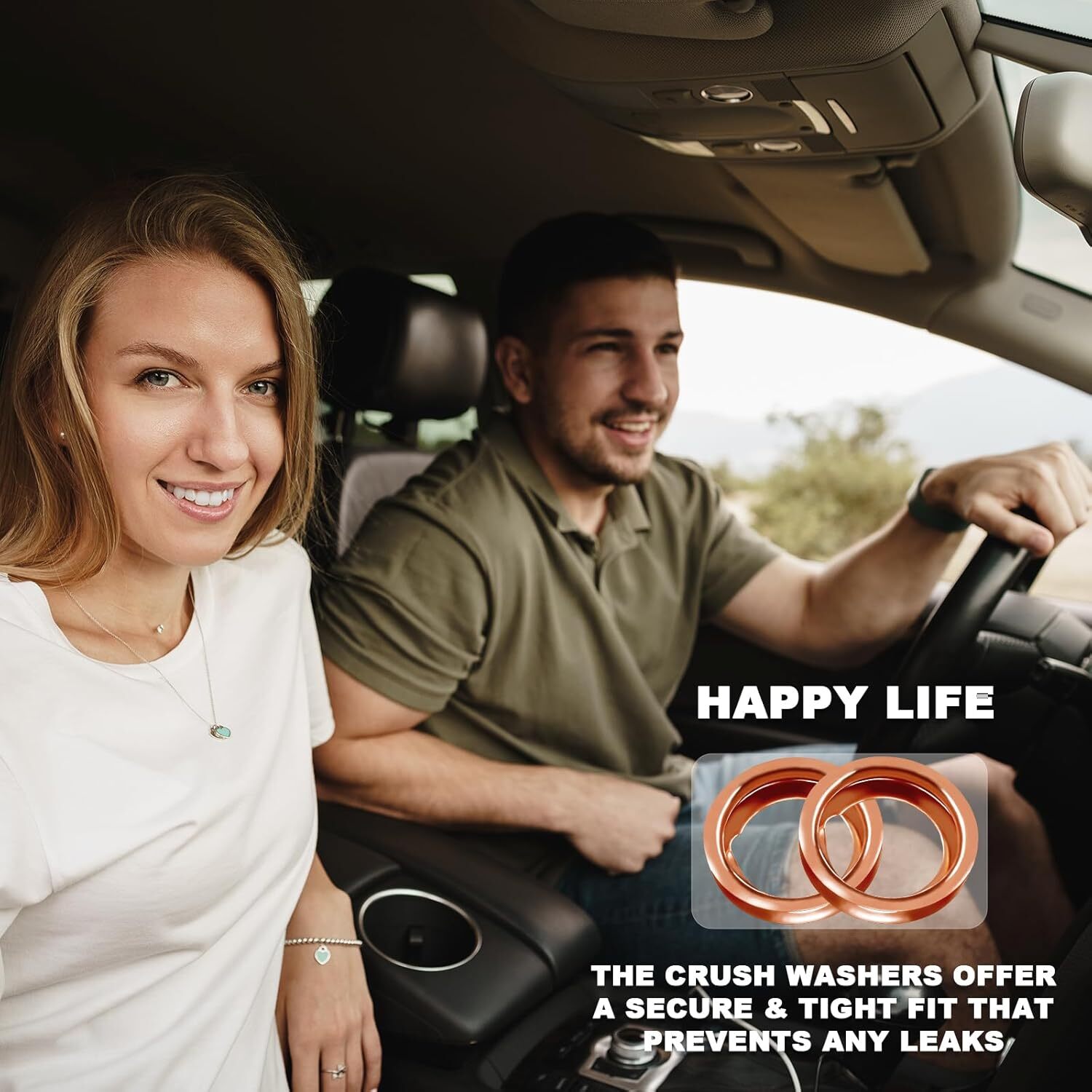 24-PCS Oil Drain Plug Gasket Washer- Copper M12 Crush Washer Oil Drain Plug