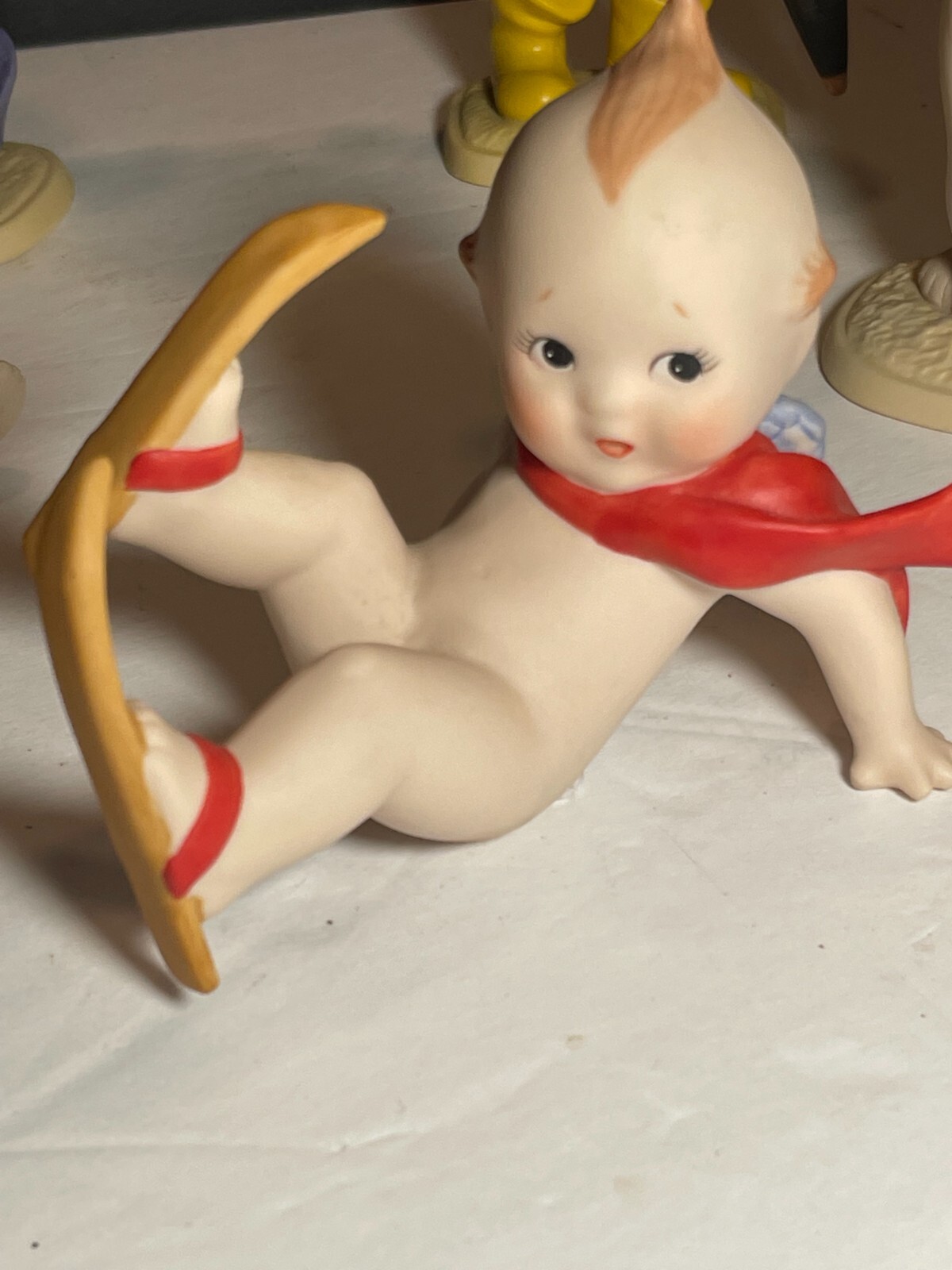 KEWPIE Baby Cupid Bisque Porcelain Figurine - 9 Figurines by Jesco, 1990 pre-own
