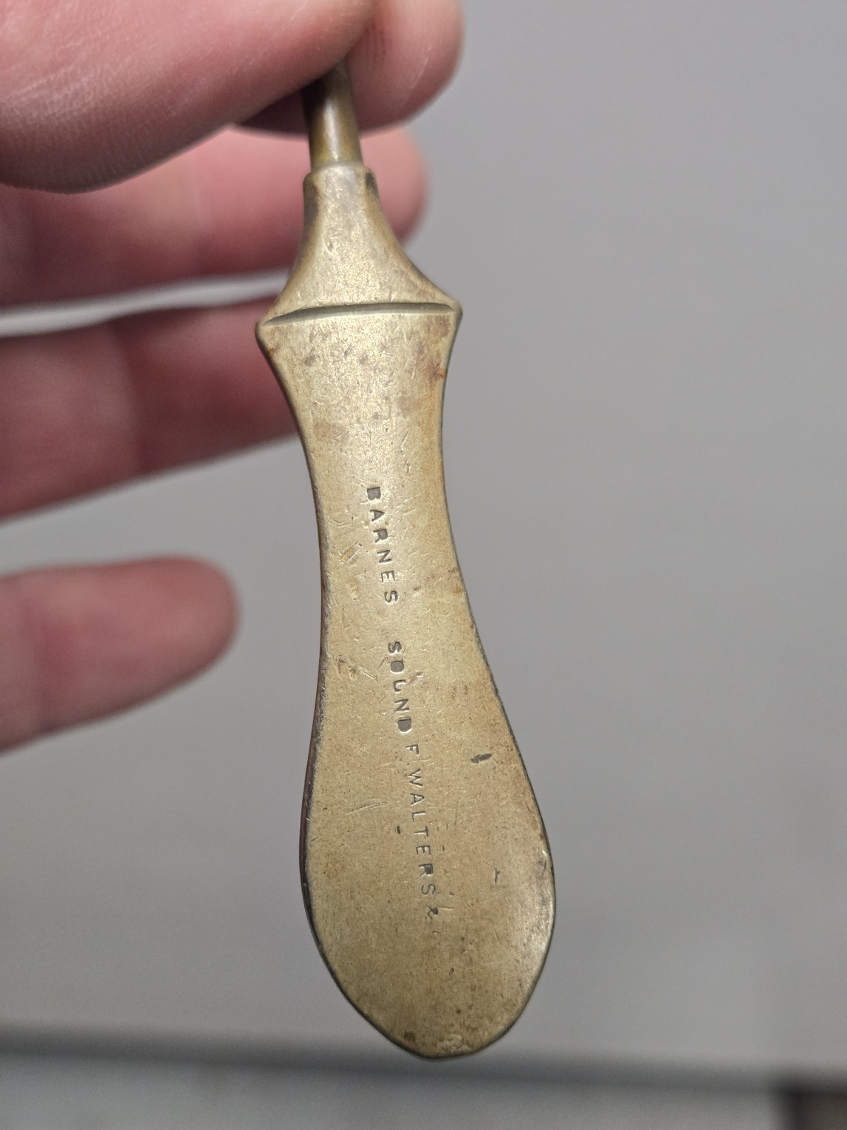 Old VIntage Antique Medical Tool Uterine Barnes Sound Calibrated F Walters & Co