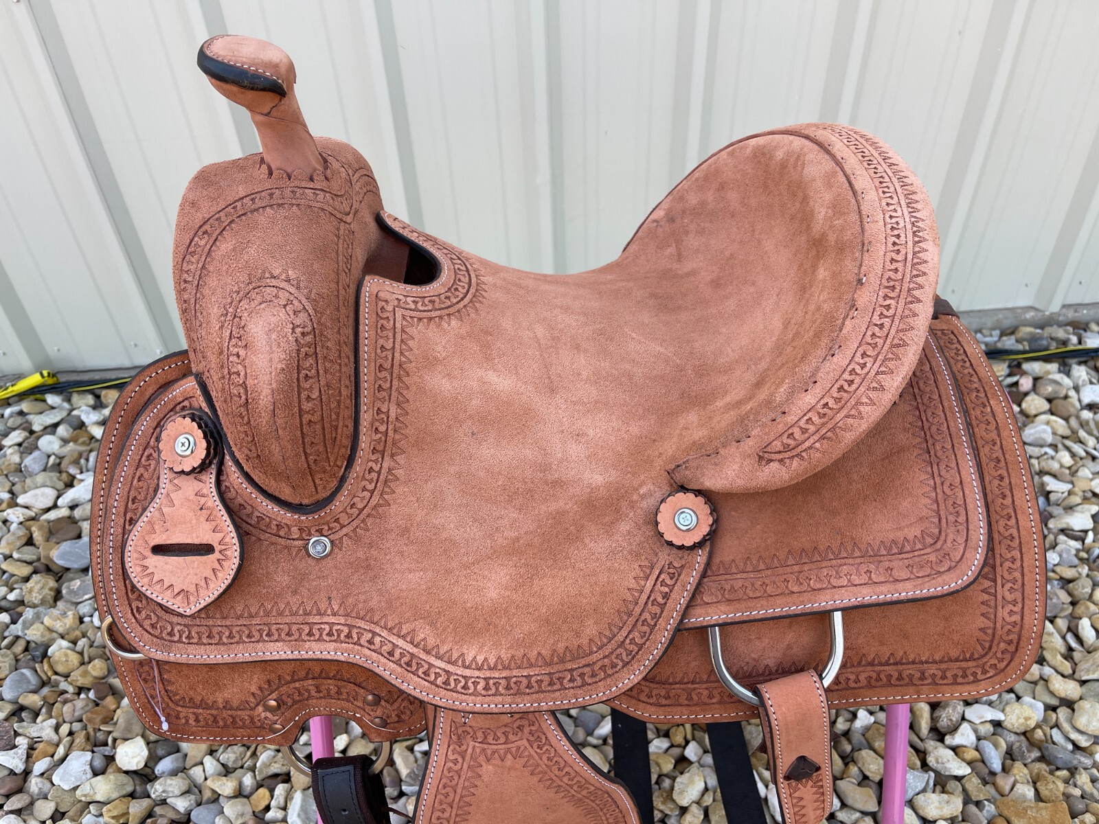 Youth Roughout Western Saddle 12-13” Kids Ranch Training Horse Tack Free Ship