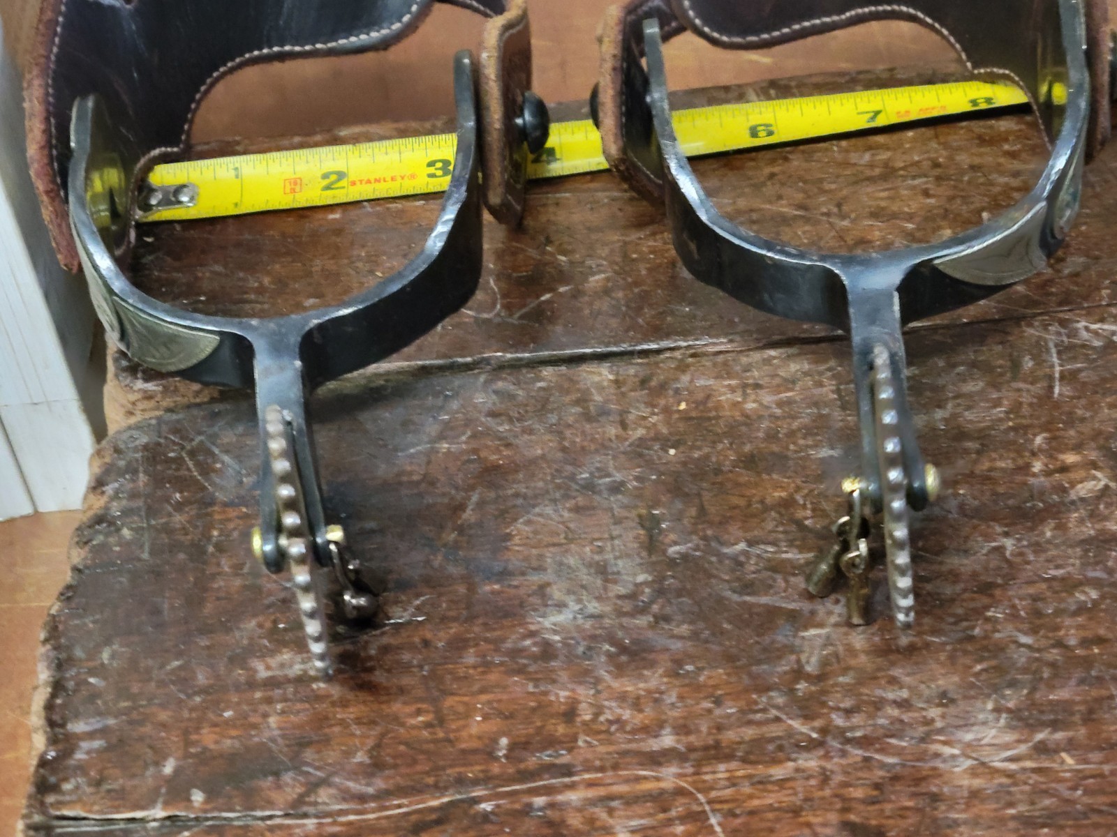 Vintage Western Spurs With Leather Strap