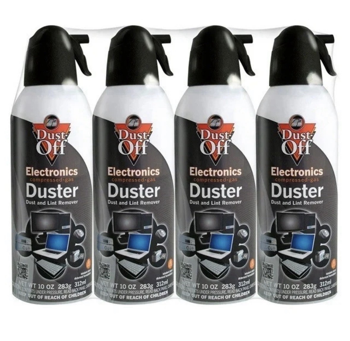 New Canned Air Falcon Dust-Off Compressed Computer Gas Duster 10 oz 4 Pack