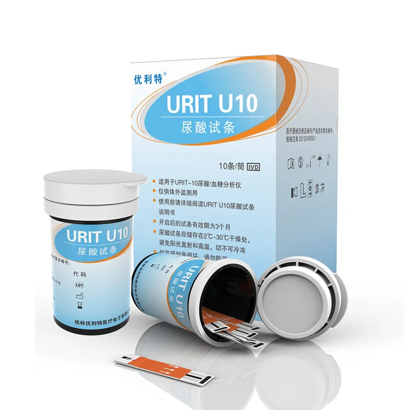 URIT-10 Uric Acid Meter Uric Tester 25pcs Test Strips 25 Second Fast Result cdd