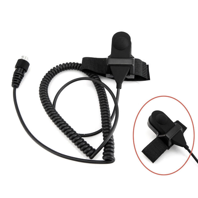 2 PIN Full Face Helmet Motorcycle Race Headset For Baofeng Kenwood Walkie Talkie