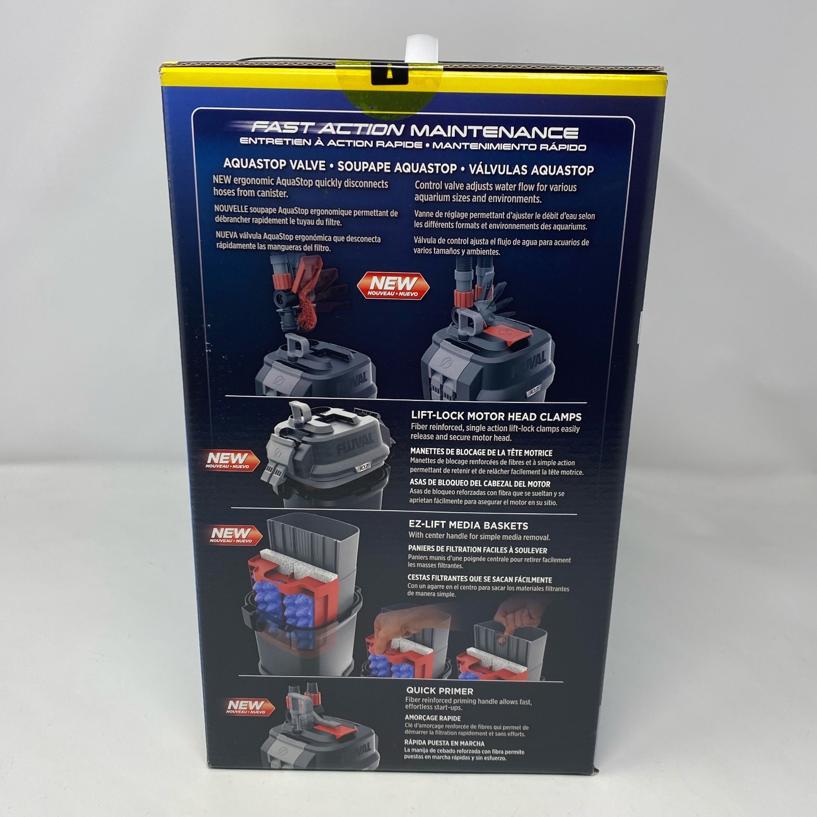 Fluval 107 Performance Canister Filter - Black - For 10-30 Gallon Aquariums