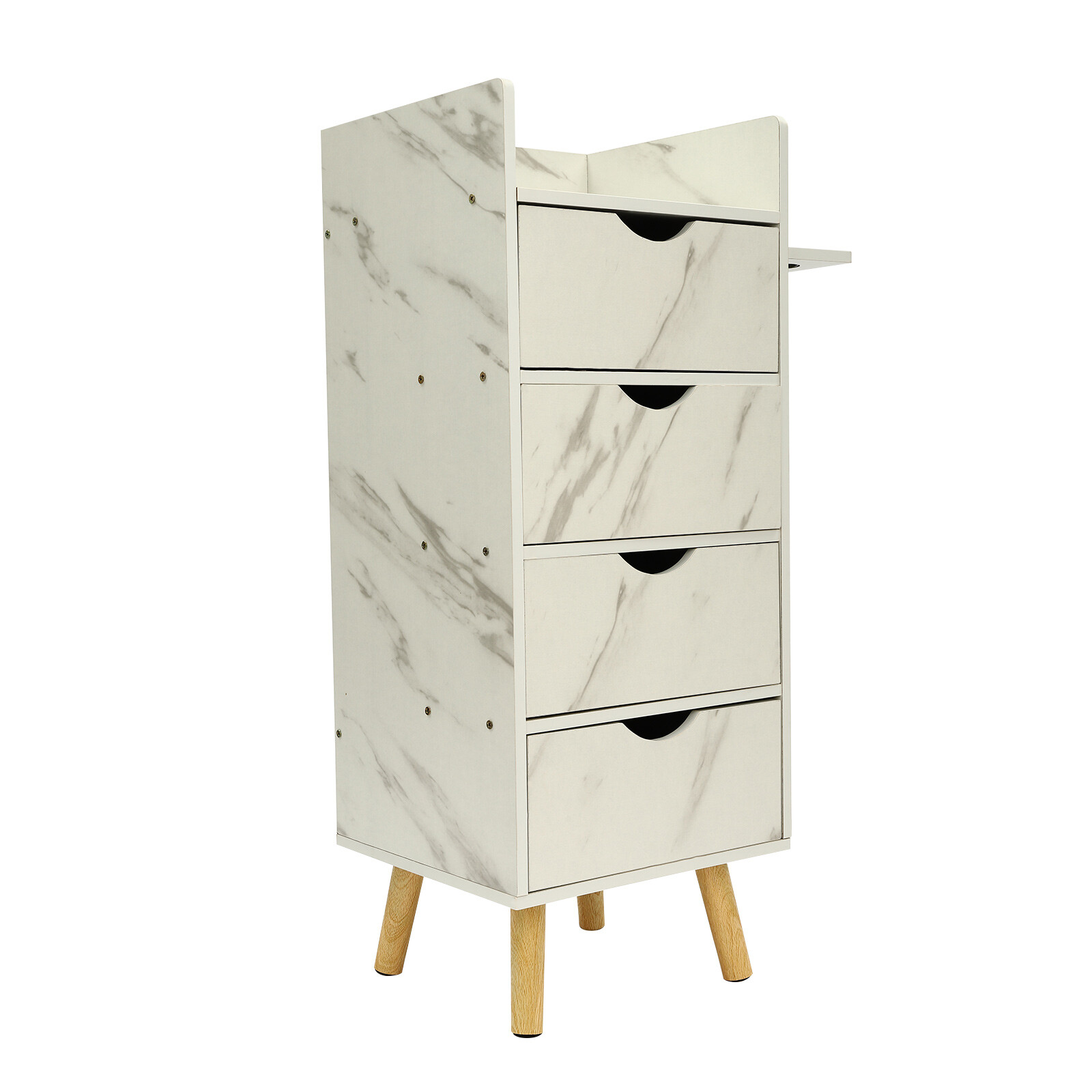 Salon Storage Cabinet Hair Styling Barber Station beauty shop Cabinet 4 Drawers