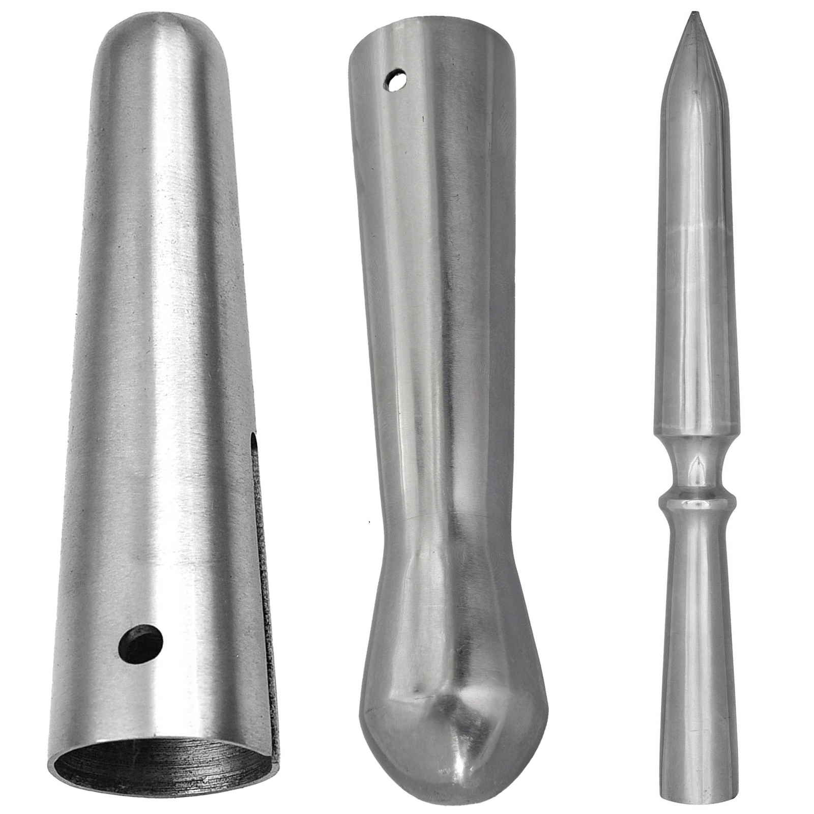 High Carbon Steel Hand Forged Viking Spangenhelm Evil Throwing Spear Butt Cap