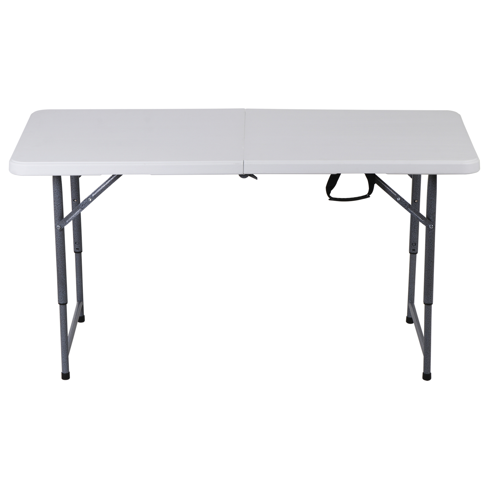4FT Folding Table Heavy Duty Plastic Foldable Table Banquet Table w/Handle Lock