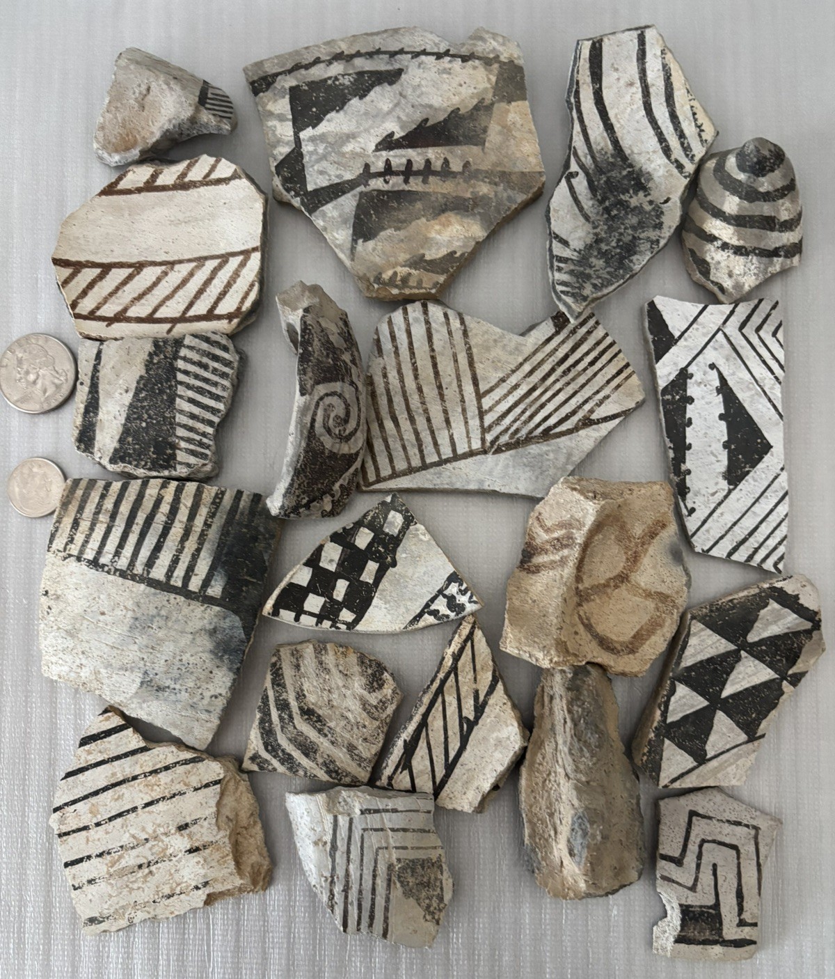 Ancient Anasazi Native American 1-3” Pottery Shards Arizona L10-A FREE SHIP