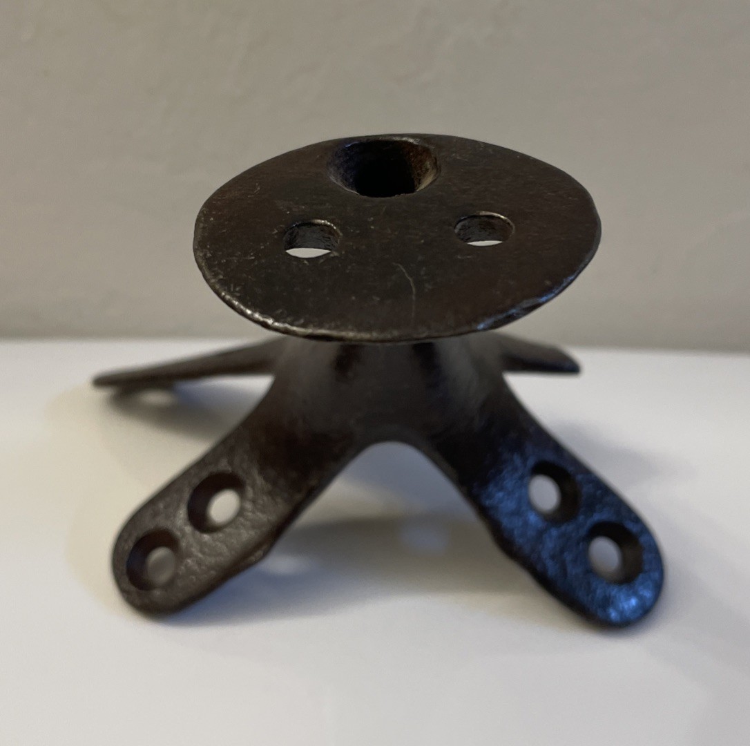 Antique / Vintage Saddle Frame Iron Horn Metal Old West Saddle Horn Part As Is