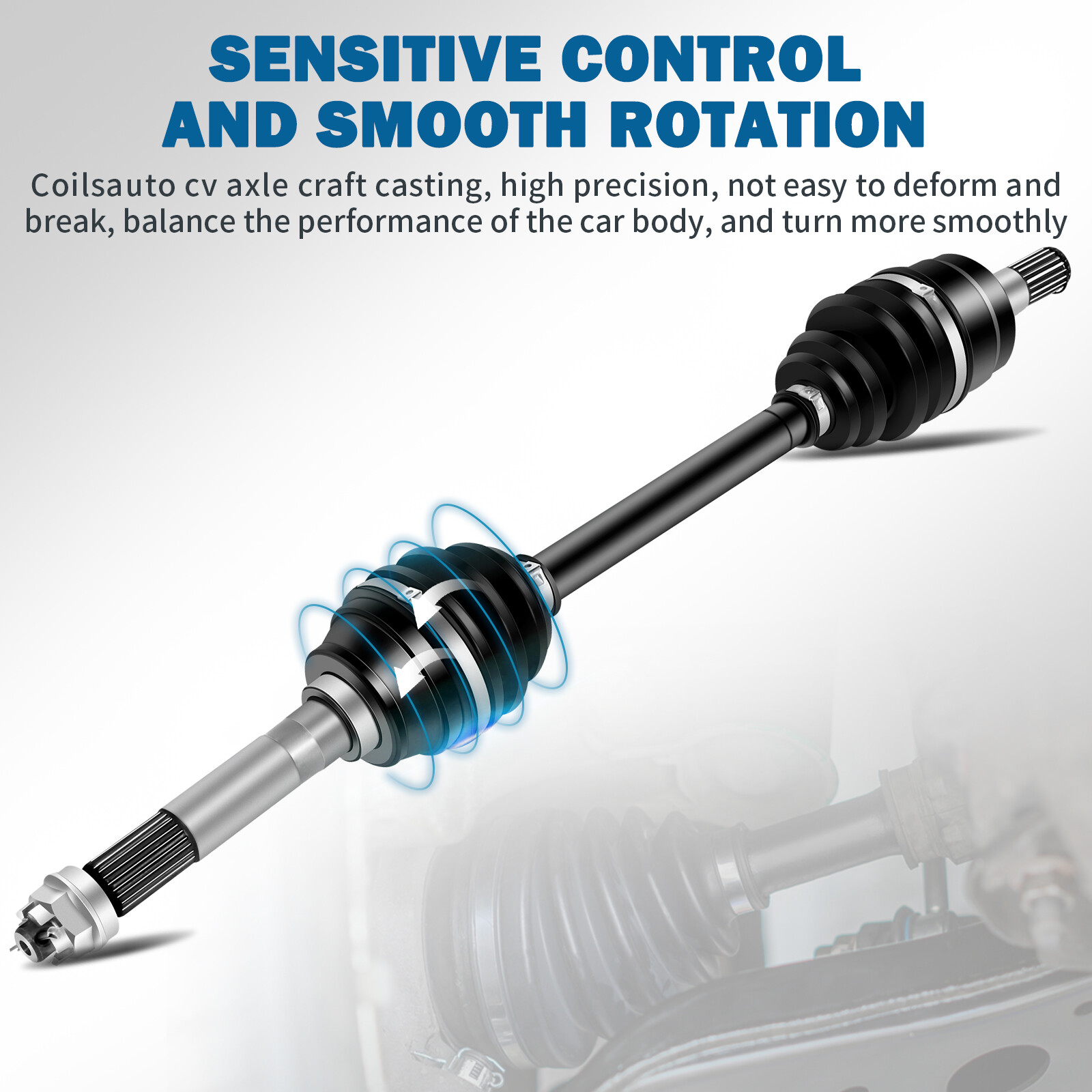 Pair Front CV Axle Assembly For Kawasaki Mule 610 KAF400A KAF400C 4x4 2005-2009