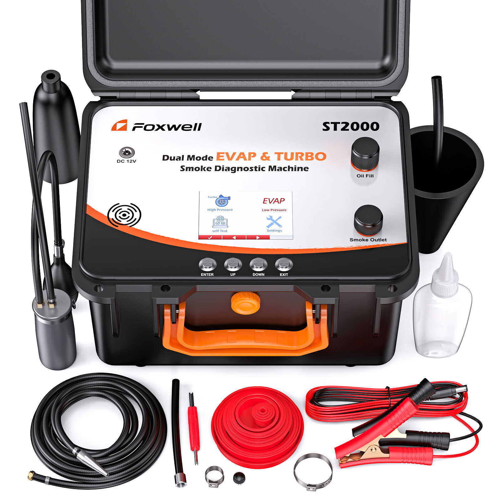 FOXWELL ST2000 Digital EVAP Turbo Auto Smoke Machine Diagnostic Leak Detection