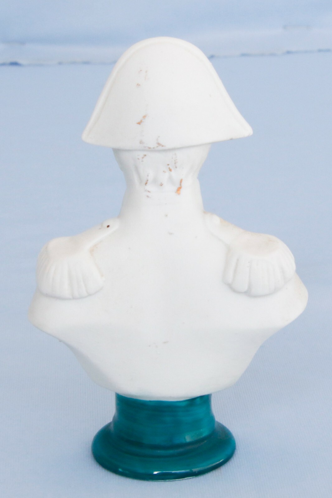 Antique White Bisque Porcelain Bust French Emperor Napoleon Bonaparte Waterloo
