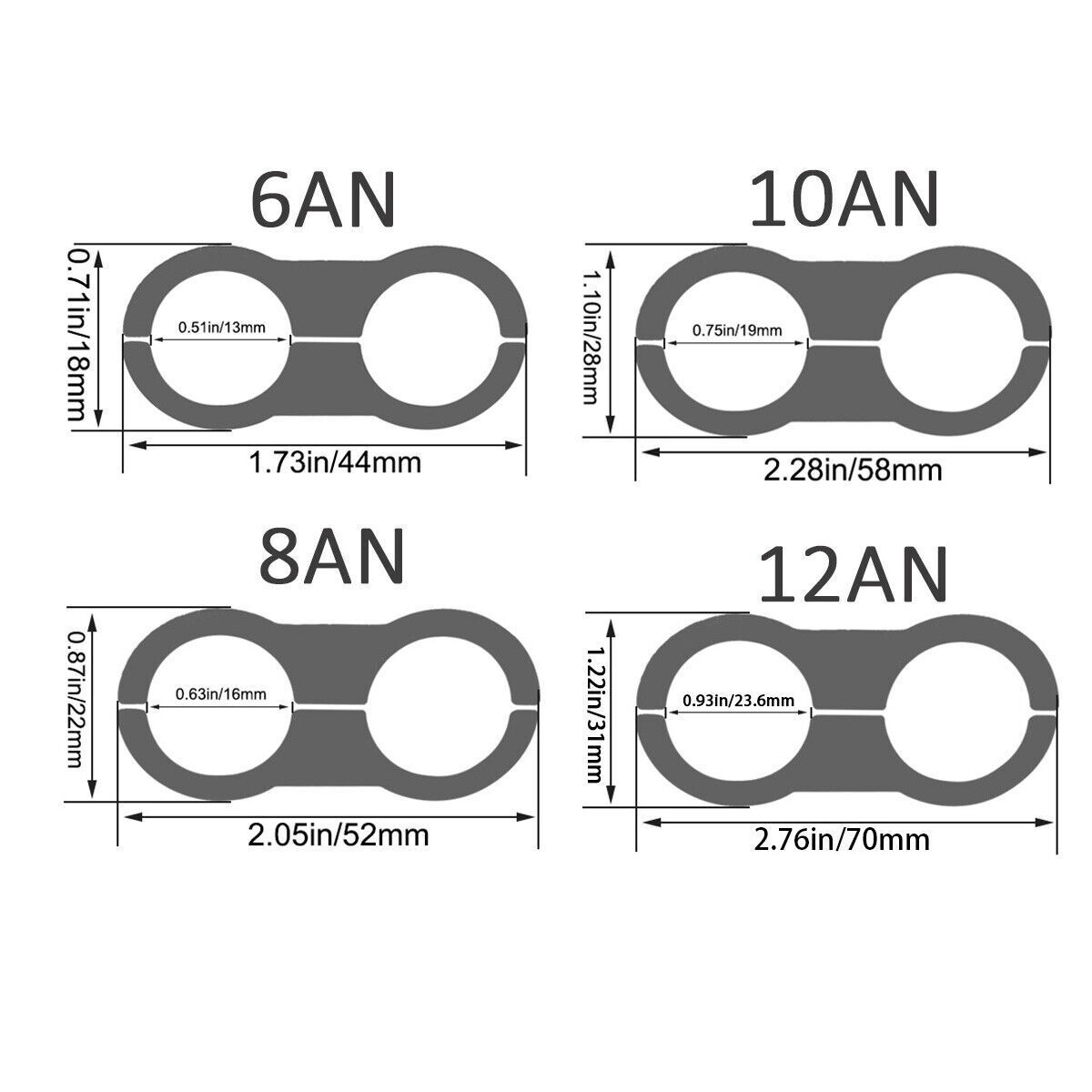 6AN 8AN 10AN 10-20FT CPE Braided Nylon Fuel Line Kit Hose end Fittings + Wrench