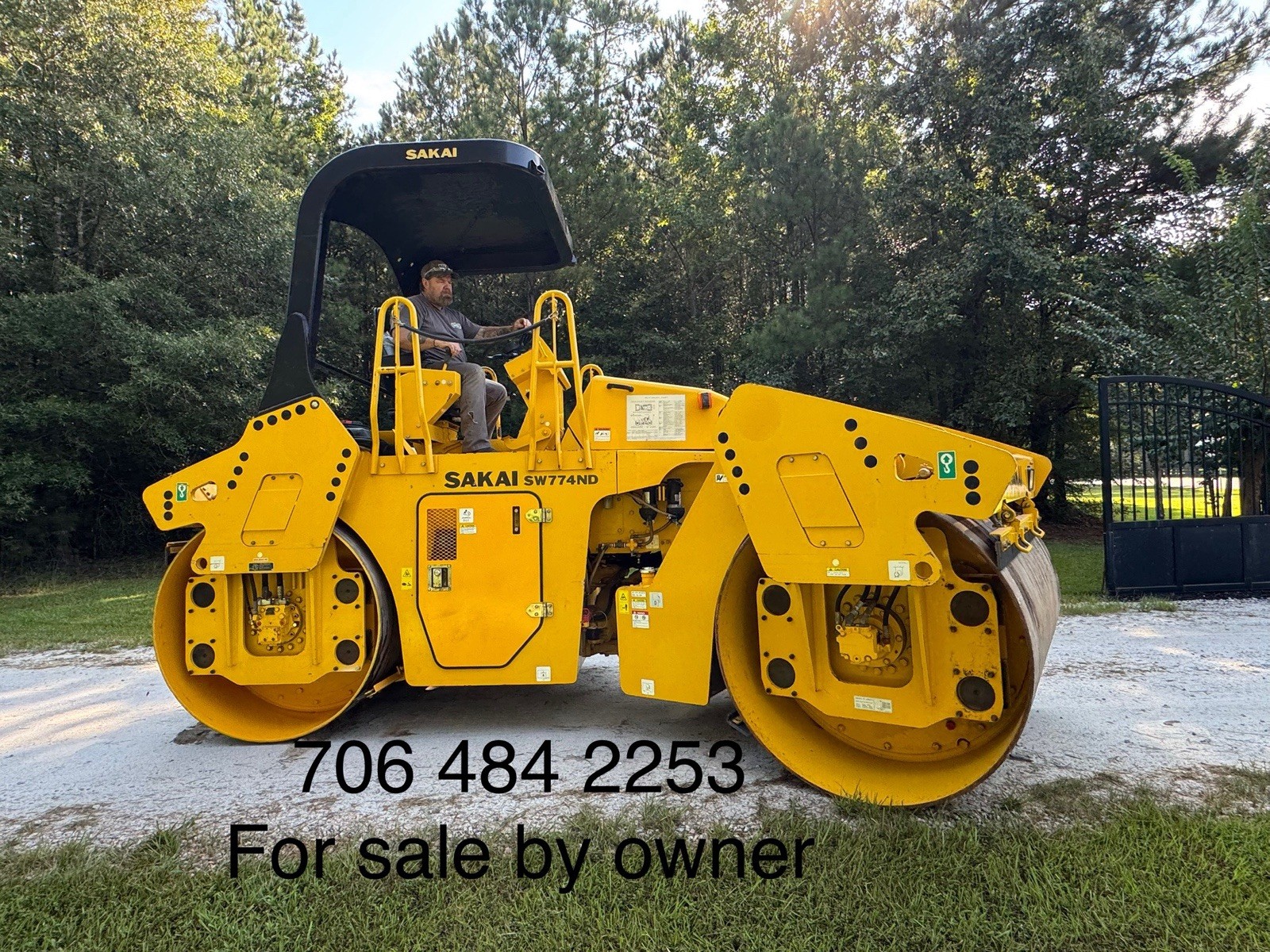 2022 Sakai SW774ND Double Drum Asphalt Roller