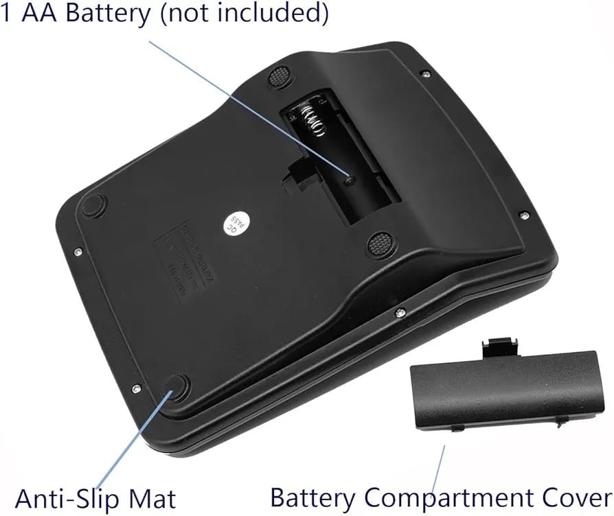 Dual Power Desktop Calculator – 12-Digit Large Display & Big Buttons