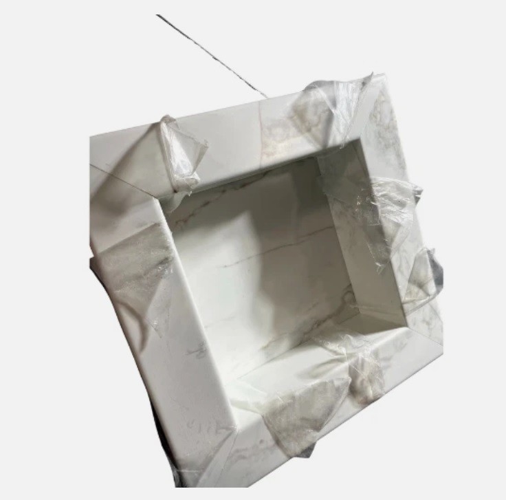 FlexStone 17 in. x 17 in. Square Recessed Shampoo Caddy in Calypso FLXRSC1717CP