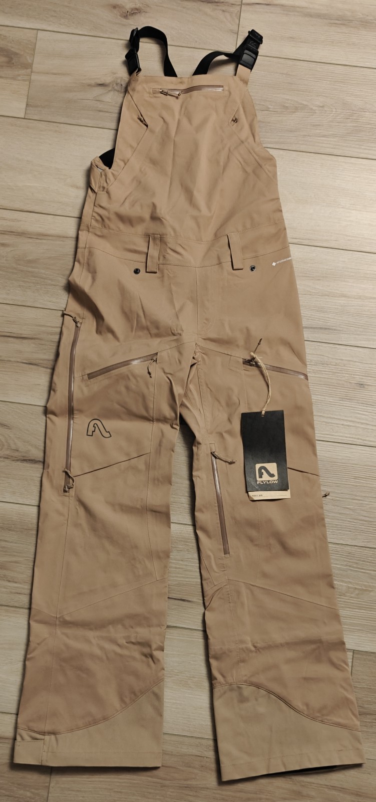 Flylow Women’s Foxy Bib Overalls In Chai/khaki Tan XS