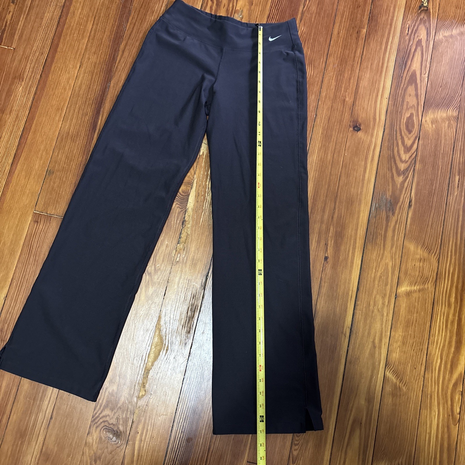 Nike Pants Womens Small Brown Dri-Fit Straight Leg Yoga Workout Athletic Gym