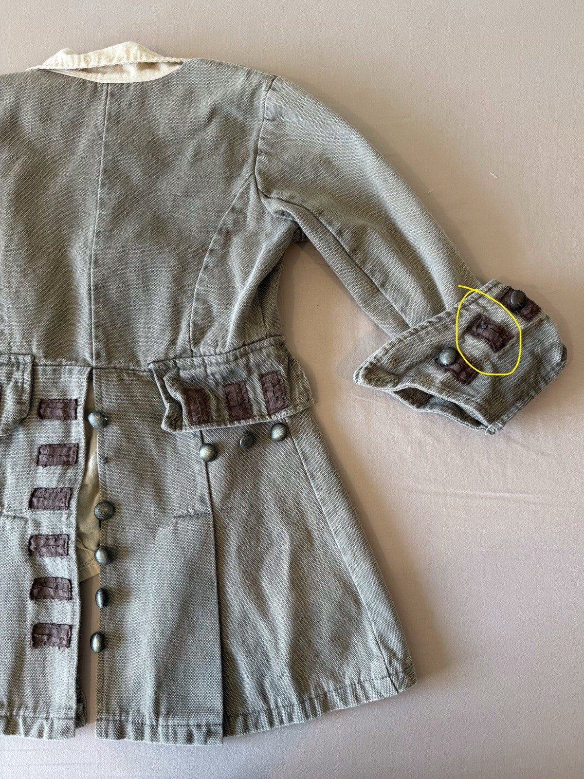 Disney Captain Jack Sparrow Deluxe Jacket Only, Costume kids SZ S 100% Cotton