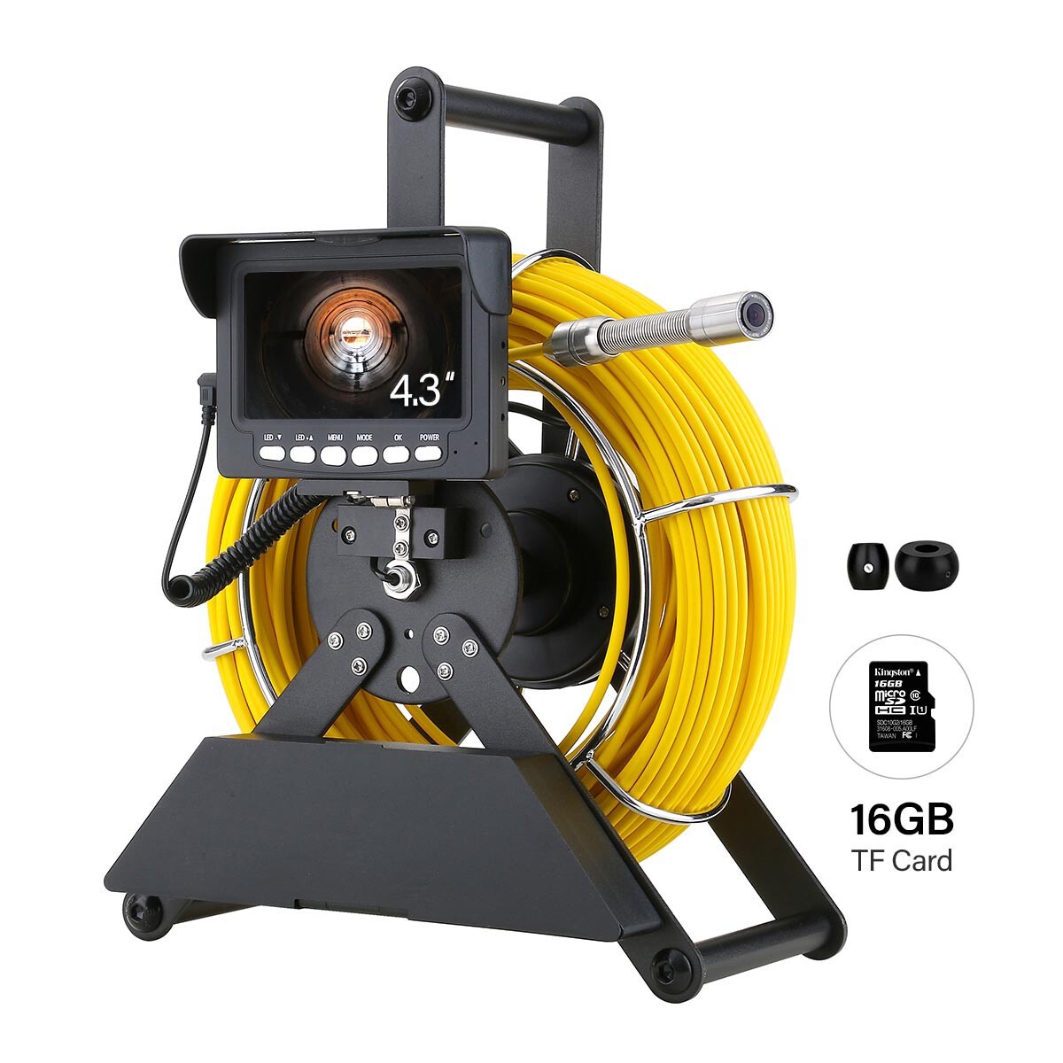 Pipe Inspection Camera 30M Sewer Drain Camera Video Endoscope 4.3inch Monitor