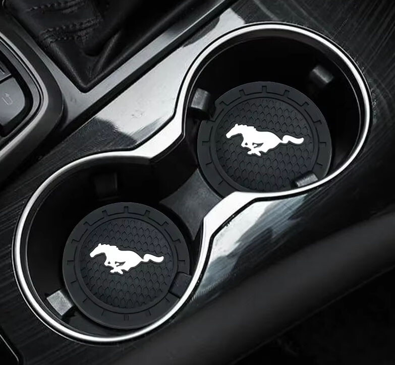 Car Coaster - Rubber Running Horse * 1 Pair * Ships Worldwide & FREE to the USA!