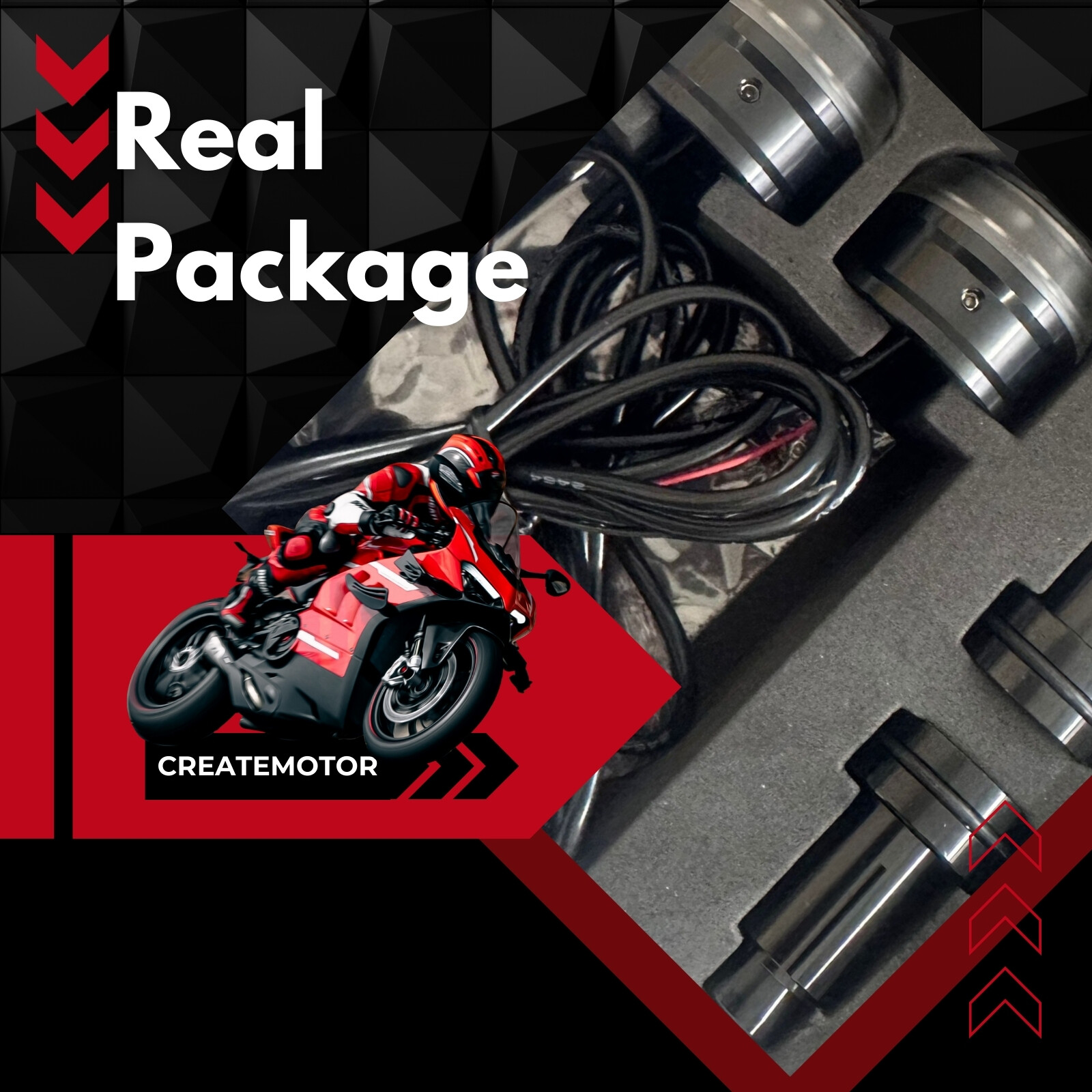 Motorcycle LED Bar End Lights | Amber Turn Signal Indicators | Black Finish