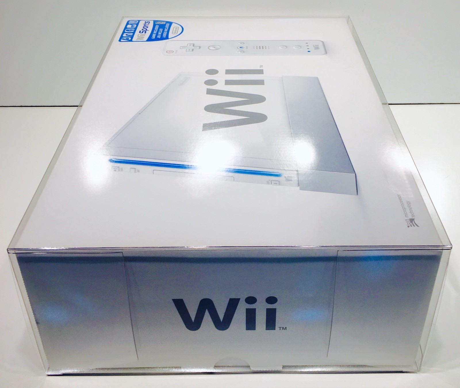 1 Clear Console Box Protector NINTENDO Wii Console Box Original Size! Read!