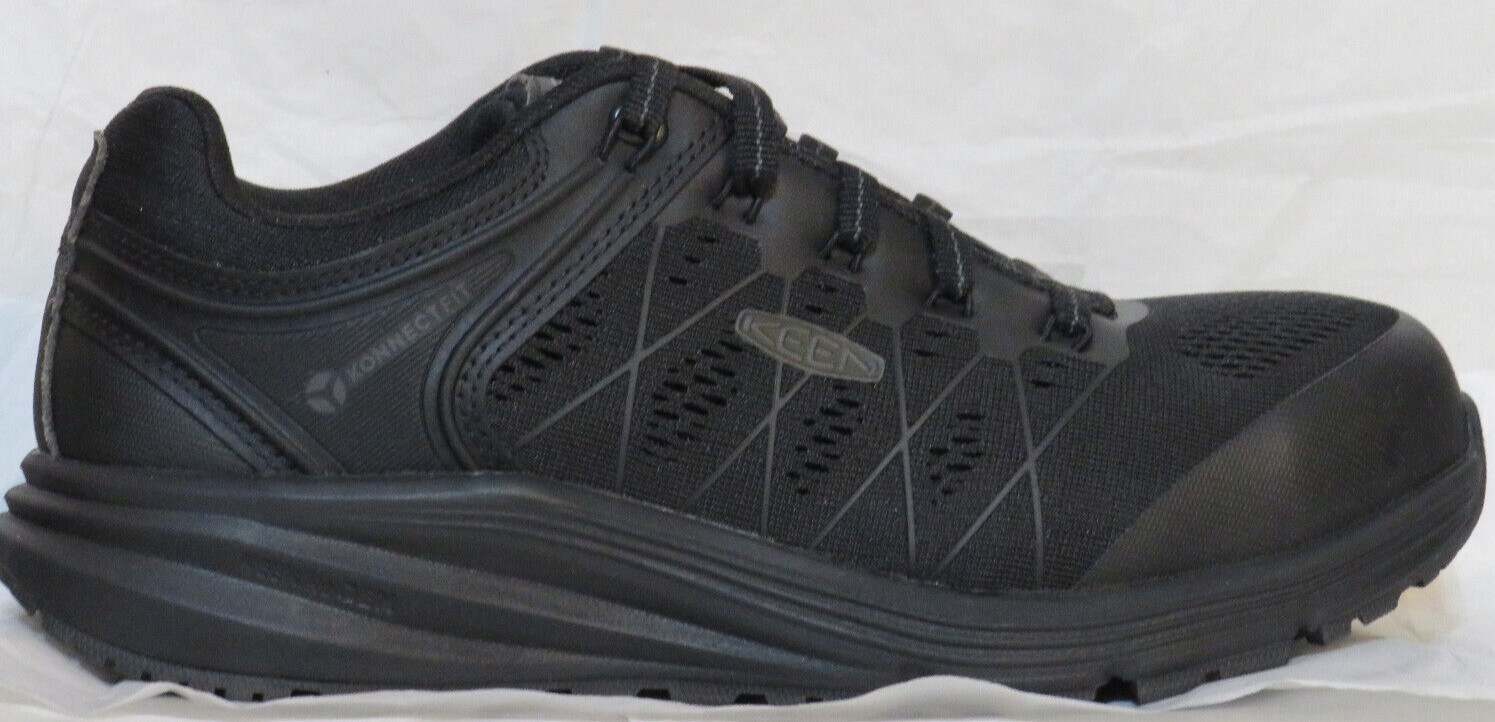 KEEN UTILITY WOMEN VISTA ENERGY CARBON TOE WORK SNEAKER US 9.5 M BLACK RAVEN NIB