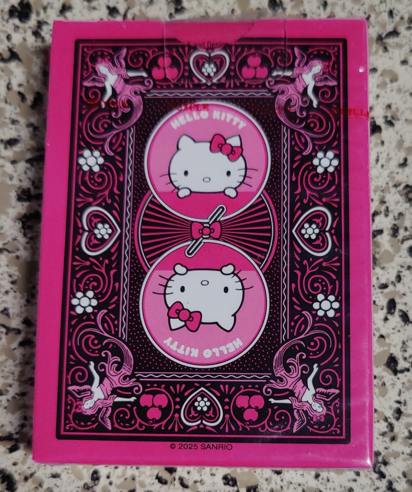 Bicycle Hello Kitty Playing Cards Pink/Black Sanrio 2025 poker deck