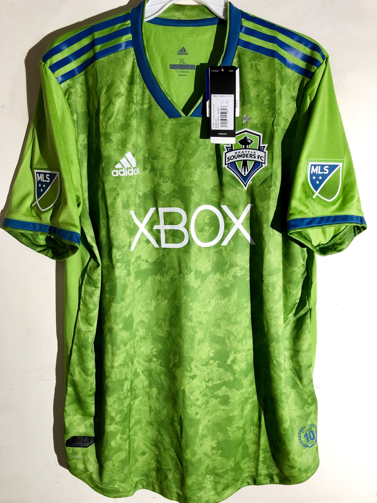 Adidas Authentic MLS Jersey Seattle Sounders Team Green  sz L