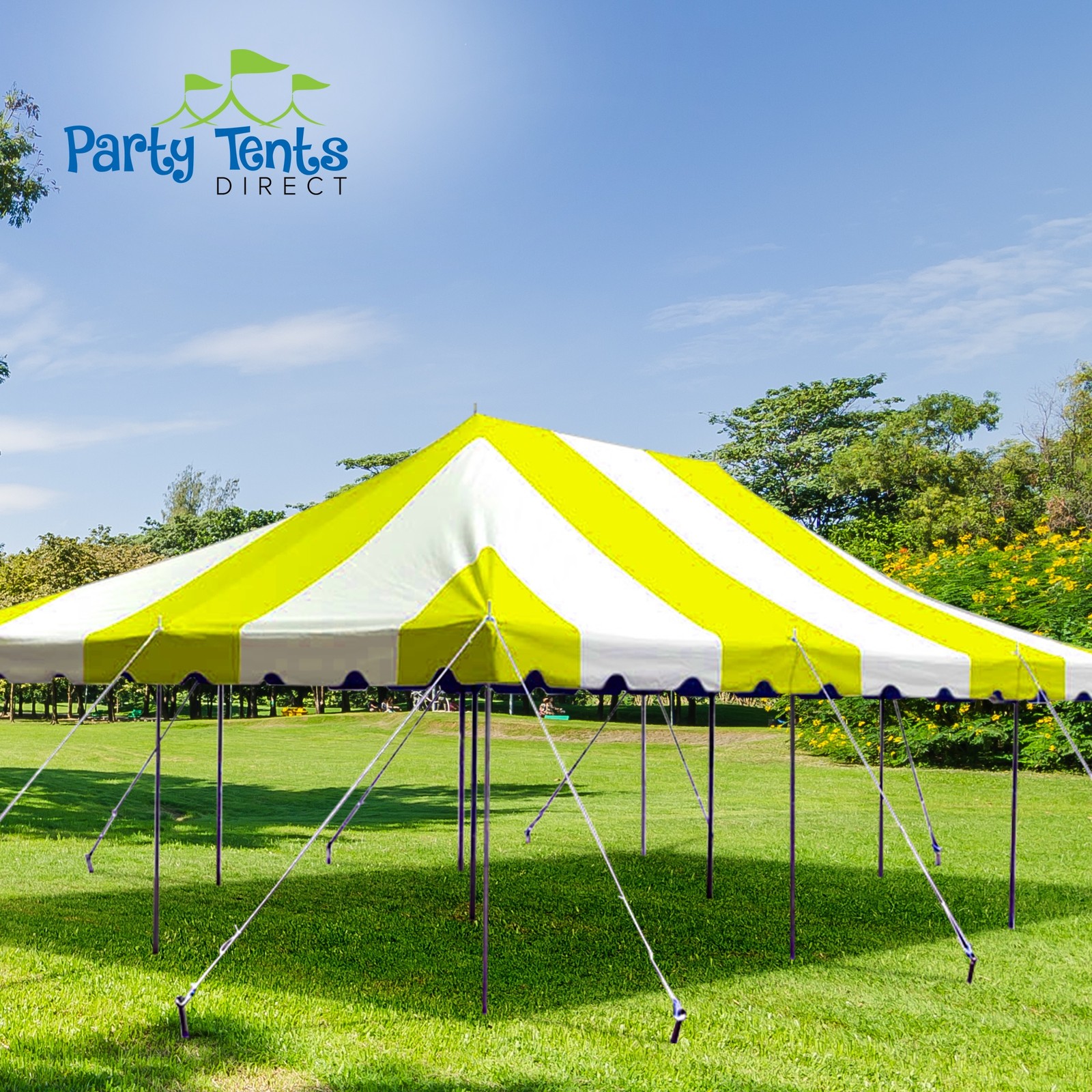 Weekender Pole Tent 20x20 Yellow Canopy Event Wedding Party Backyard Gazebo
