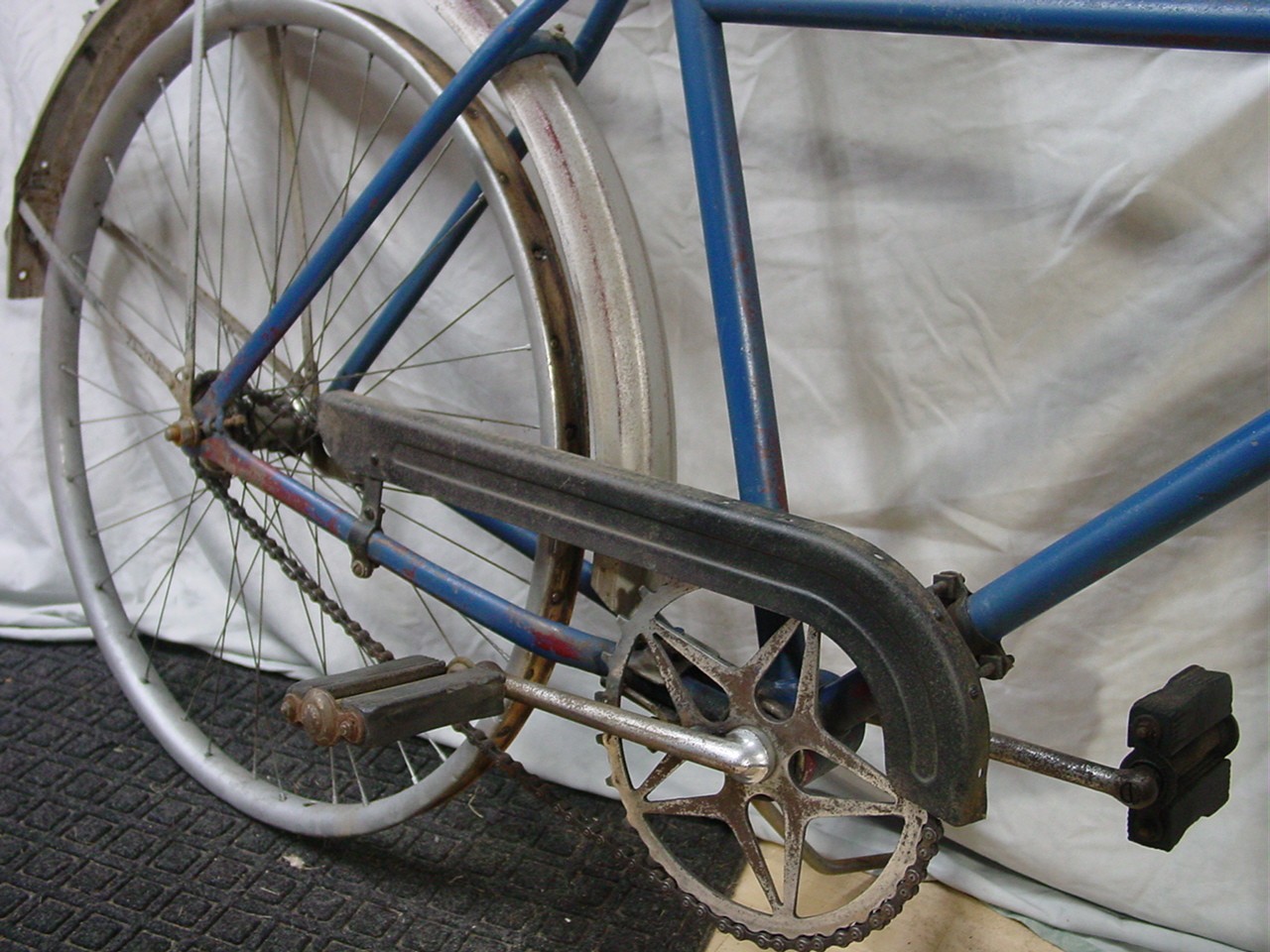 Antique 20's original ELGIN BICYCLE 28" metal clad rims vintage bike project NR