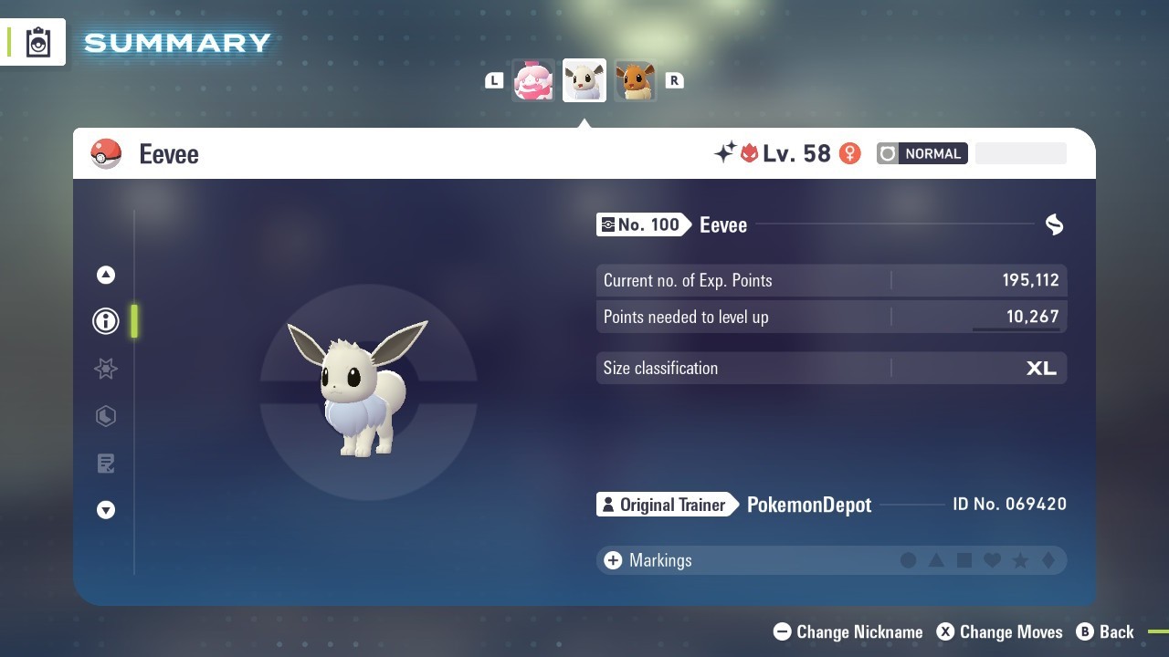 6IV Untouched Shiny Eevee Pokemon Legends ZA *SAME DAY*