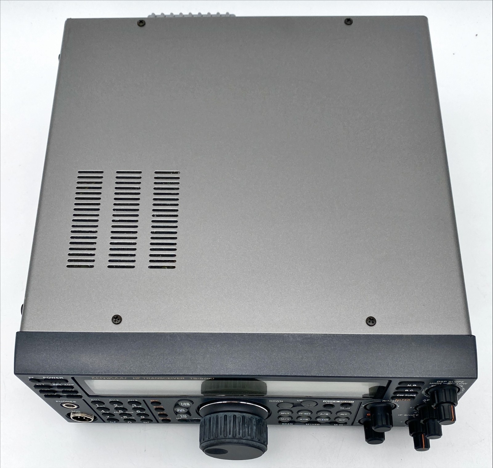 Kenwood TS-570D HF Amateur Radio Transceiver, No Power, 12v DC Cord & Mic MINT