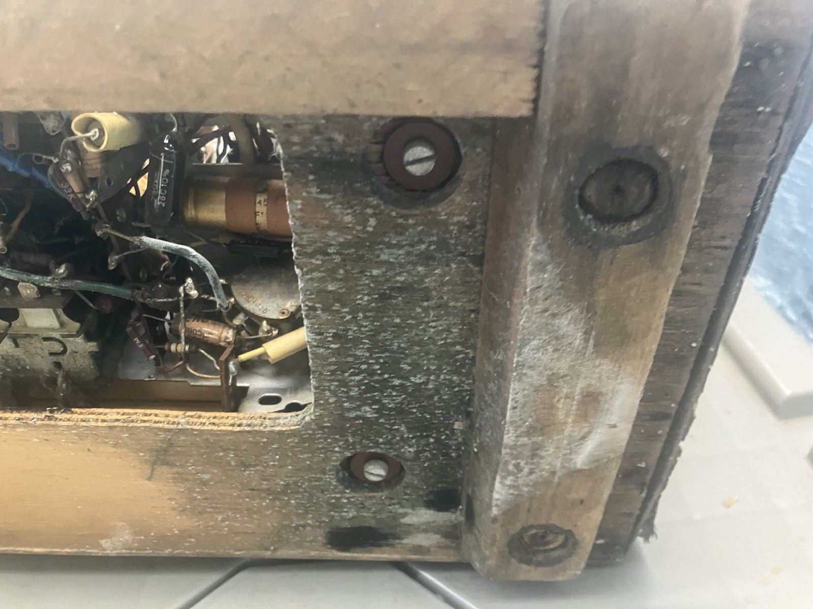 Vintage Philips Sagitta BD 363 A Wood Radio