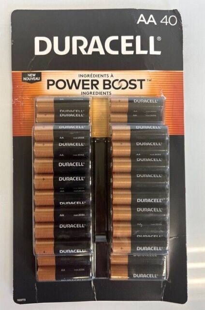 Duracell Power Boost AA Alkaline Batteries (Pack of 40)