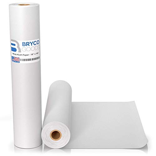 White Kraft Paper Roll 18" 100ft Packing Painting Drawing Banner Bulletin Board