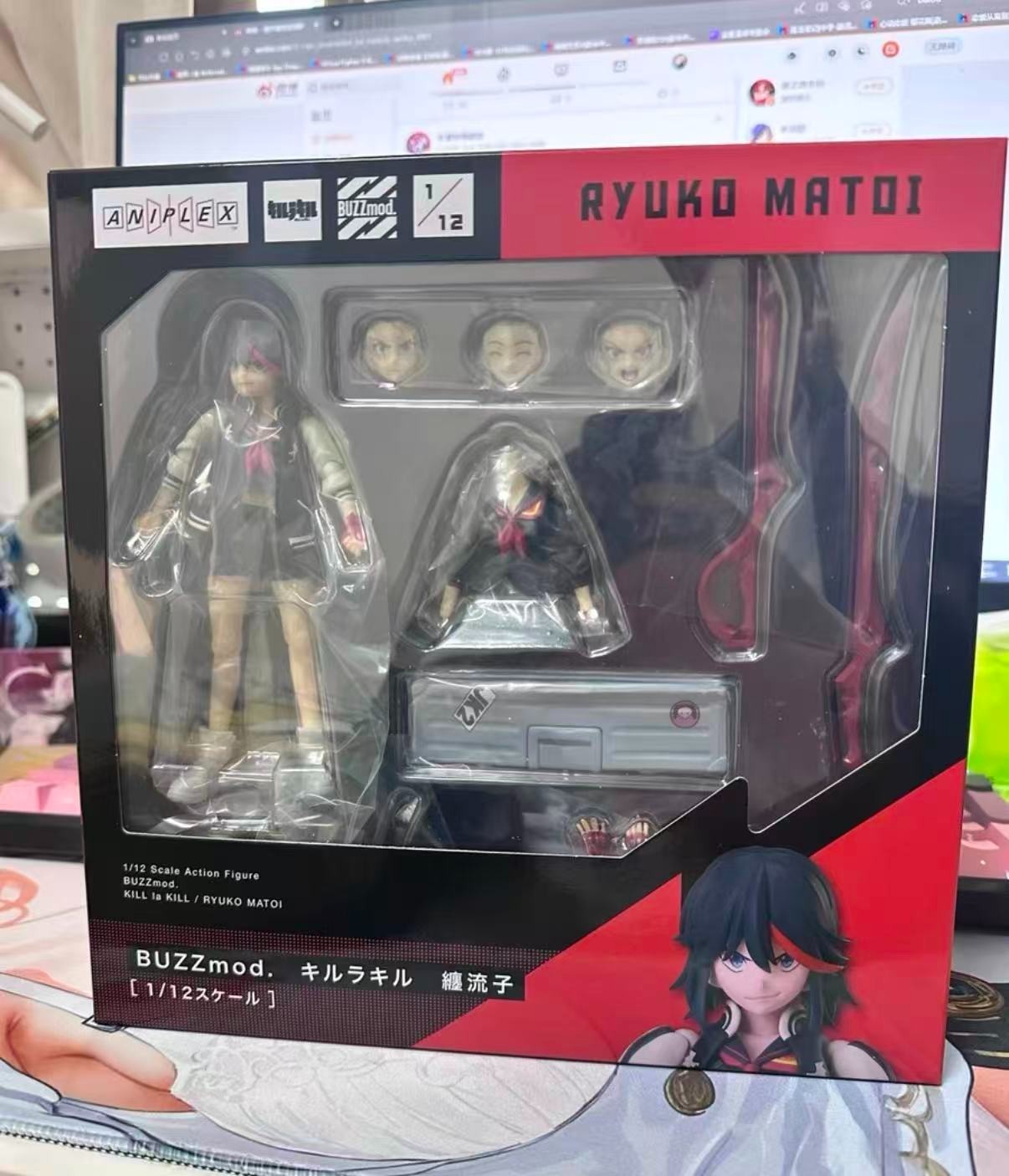 New BUZZmod. Kill la Kill Ryuko Matoi Action Figure Aniplex 1/12 Scale In Stock