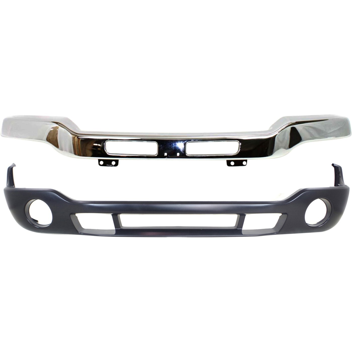 Front Bumper Kit For 2003-2006 GMC Sierra 1500 Fits 1500 HD Fits 2500 HD