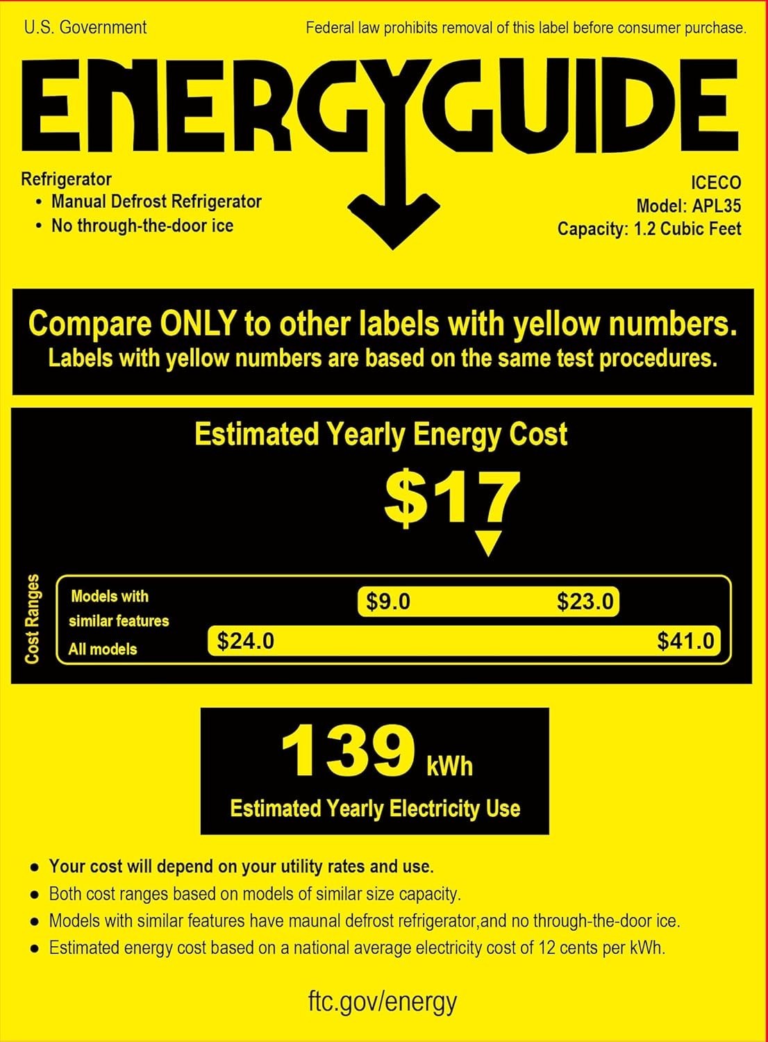 APL35 Dual Zone Portable Fridge Freezer 37 Quart 12V Car Refrigerator DC/AC
