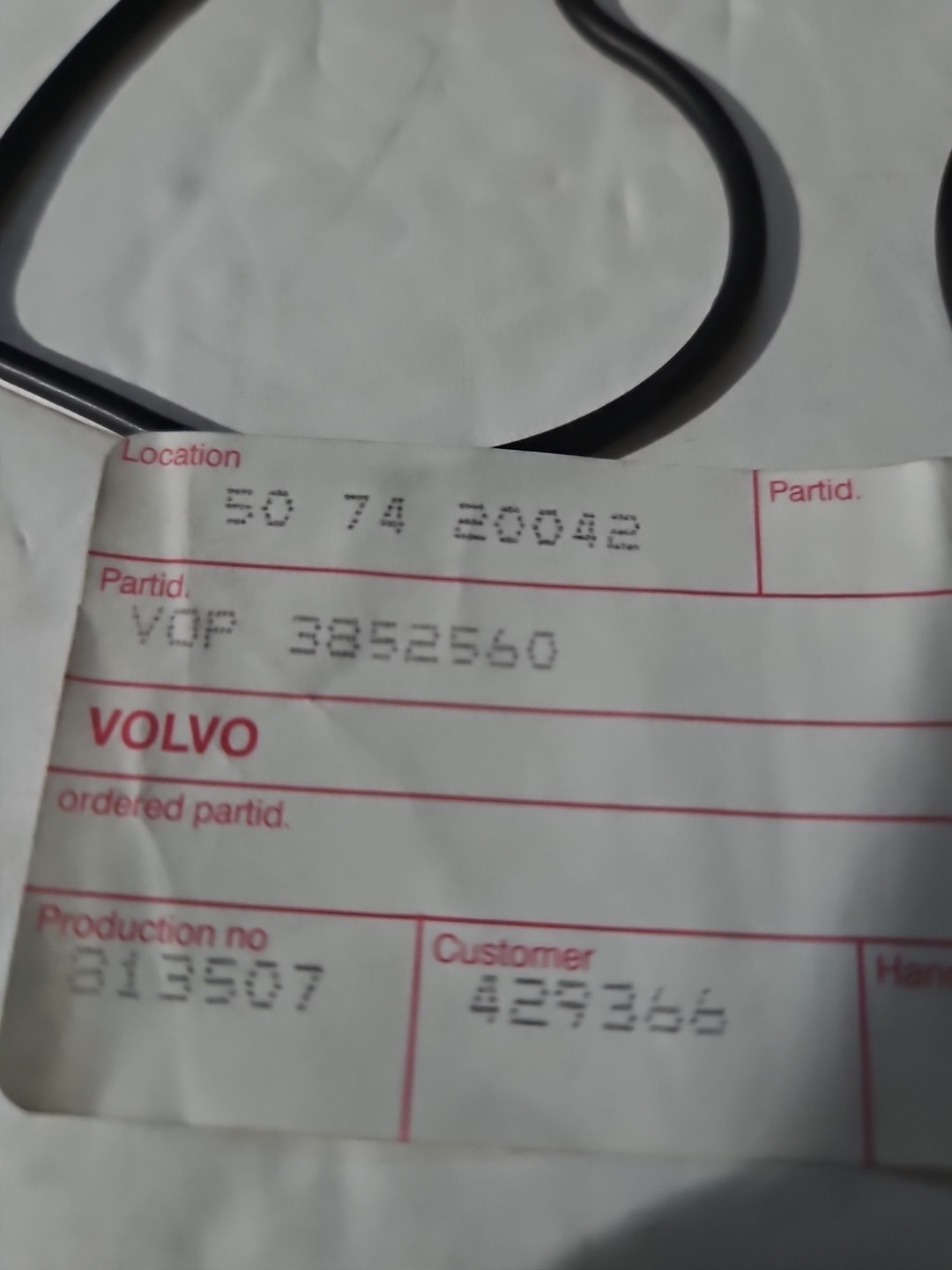 Genuine Volvo Penta 3852560 Water Passage Seal (2 FOR $20) OEM NOS VPB7