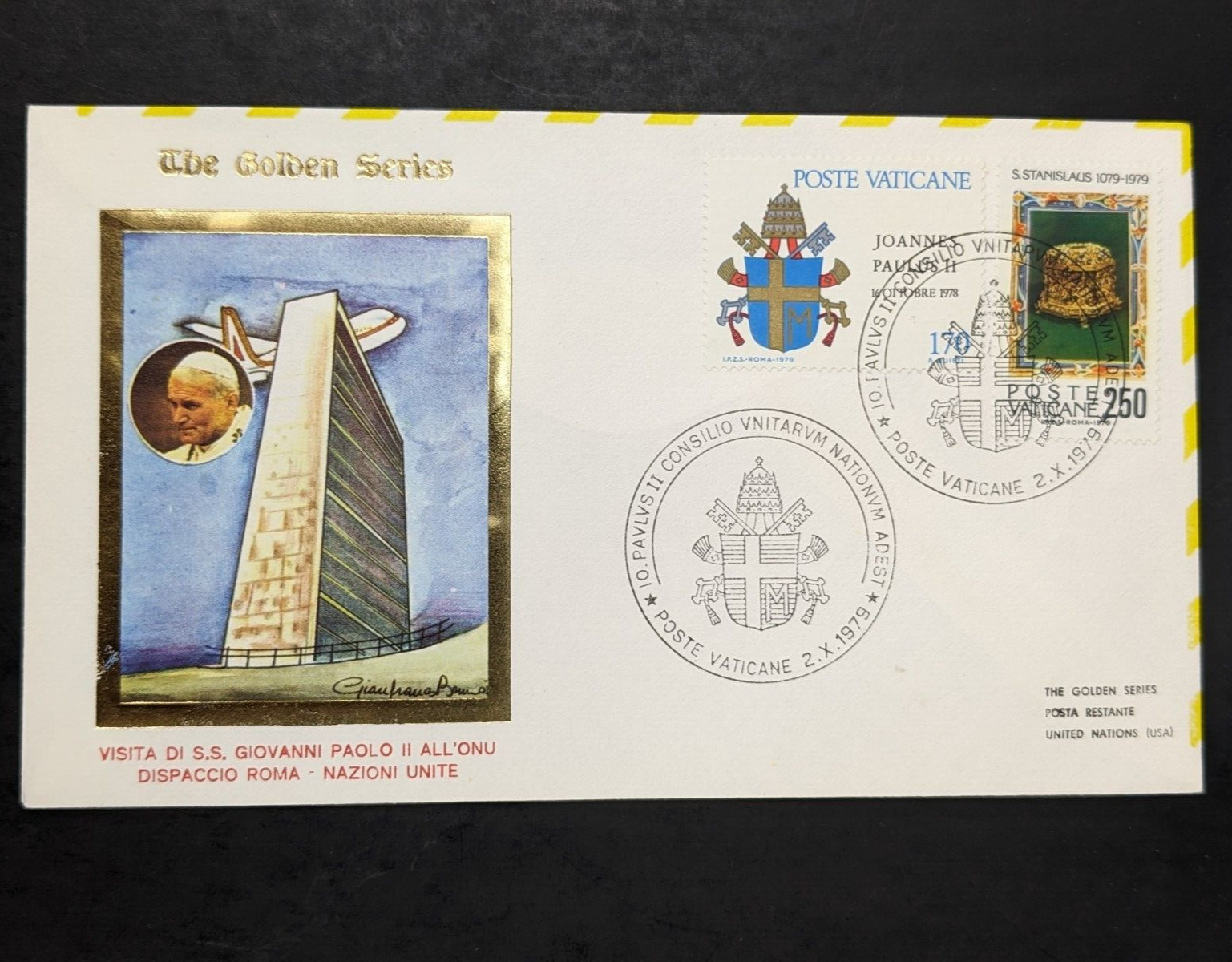 Pope John Paul II, The Golden Series Trip to Ireland, US & UN Covers